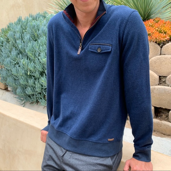 ted baker quarter zip sweater